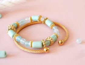 diy bracelet élastique en perles