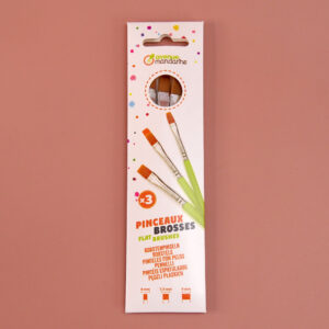 Pinceaux brosses plats souples