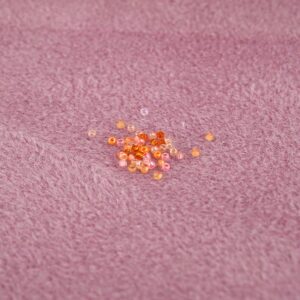 Tapis pour perles rose