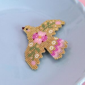 Pack spécial Bundle Grande broche Miyuki oiseau doré - offre limitée