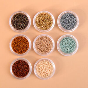 Assortiment de 8 couleurs de perles Miyuki delica 11/0