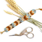 Bracelet en perles Miyuki Delica en tissage peyote impair