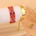 Bracelet Miyuki perles Delica rouges