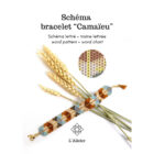 Couverture du schéma pdf bracelet camaïeu en perles Miyuki