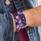 Bracelet Miyuki modèle hortensia