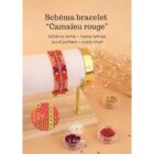 couverture du pdf de la grille de tissage du bracelet Miyuki Camaieu rouge.