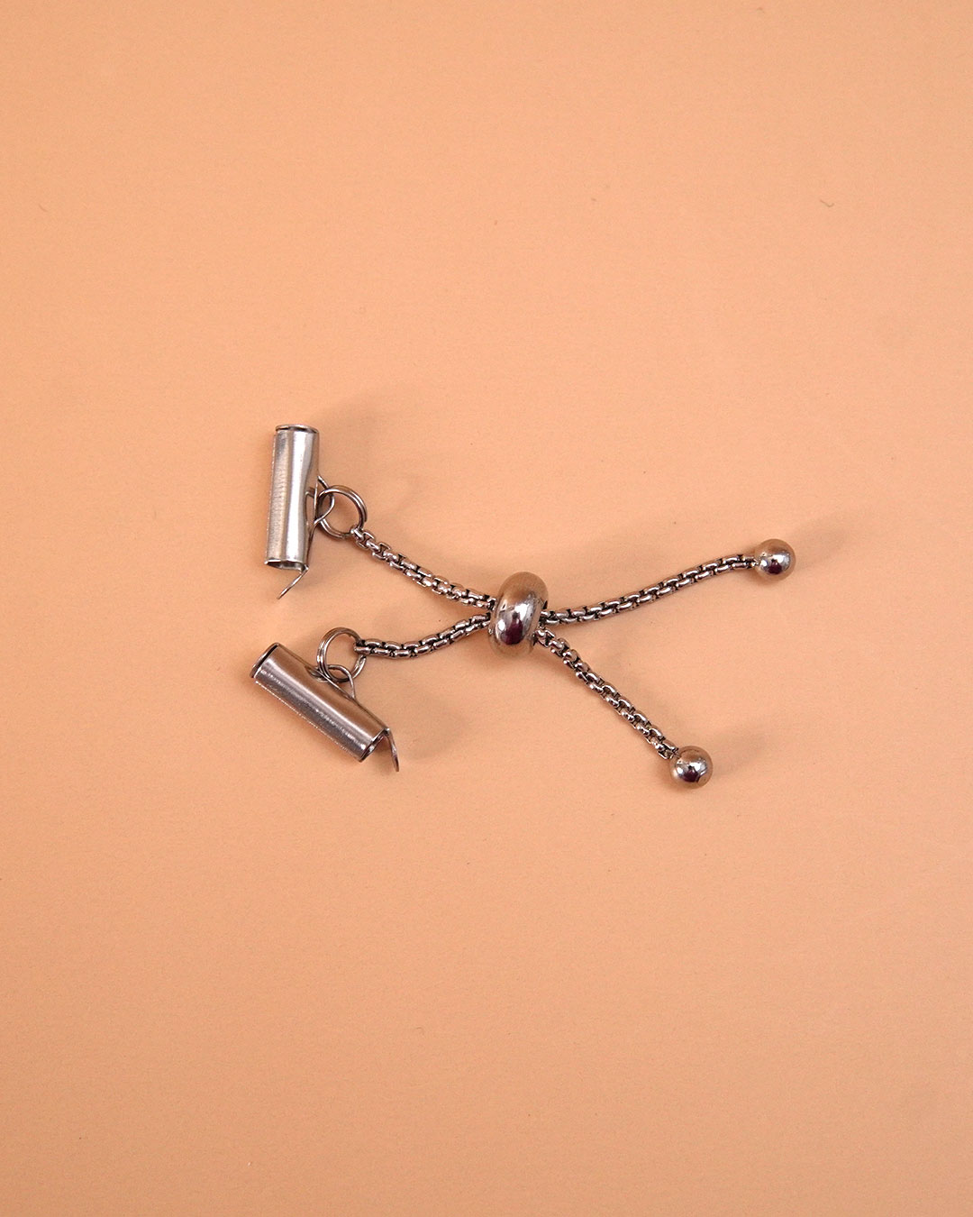 fermoir_coulissant_embout_tissage_13_mm_acier_inox_argente Embouts tubes tissage de perles acier inox argenté 13 mm avec fermoir coulissant