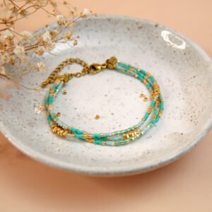 Bracelet Multirangs en perles Miyuki.