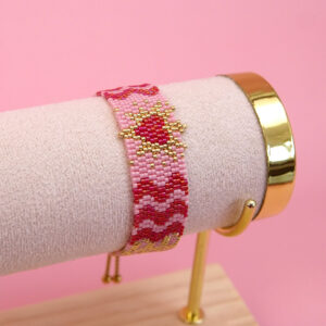 Bracelet Miyuki coeur ex-voto