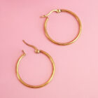 créoles en acier inoxydable 30 mm