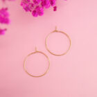 Créoles fines en acier inox doré