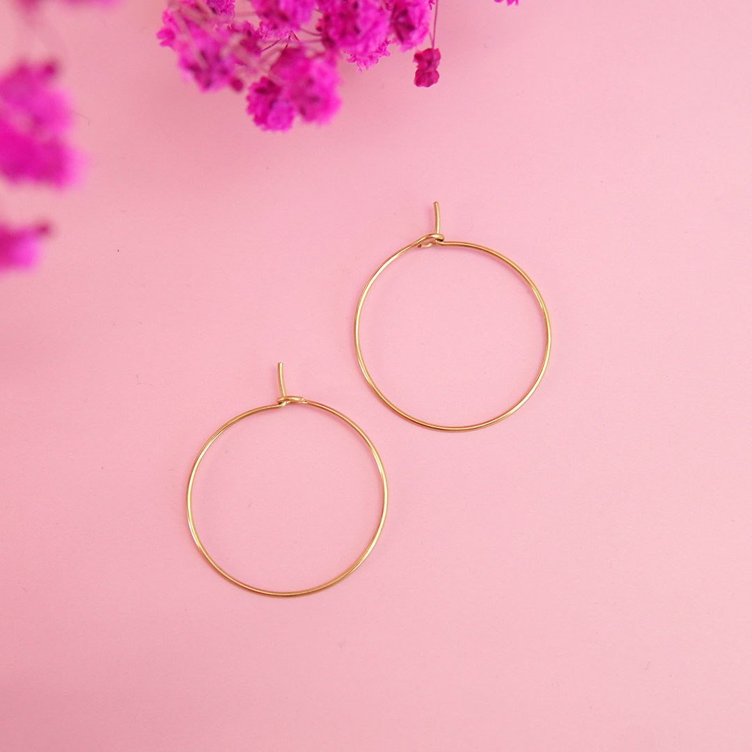 creoles-fines-acier-inox-dore-25 Créoles fines en acier inox doré