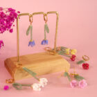 kit boucles d'oreilles tulipes en perles