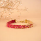 Bracelet en perles miyuki au métier à tisser