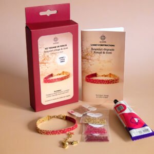 Kit Bracelet en perles Miyuki dégradé rouge